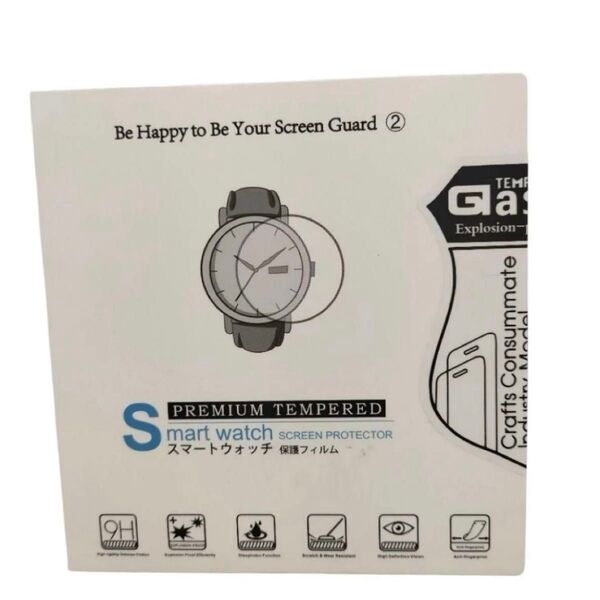 GALAXY Watch 保護フィルム 3枚 スマートウォッチ 強化ガラス 硬度9H 衝撃吸収 高透過率 指紋防止気泡防止