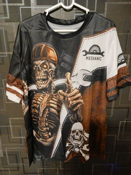 骸骨 半袖Tシャツ メンズ