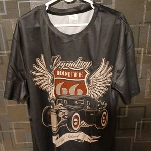 ルート66 プリントTシャツ ブラック系
