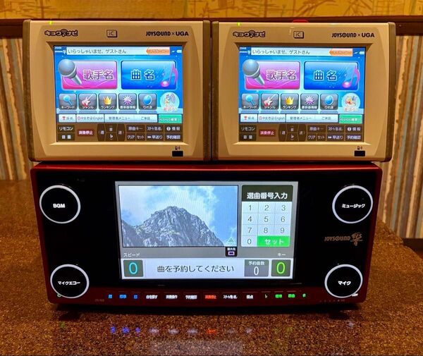 JOYSOUND ジョイサウンド 響 JS-NX 1台2025年4月データ キョクナビJR-300 2台 ACアダプタ2台セット
