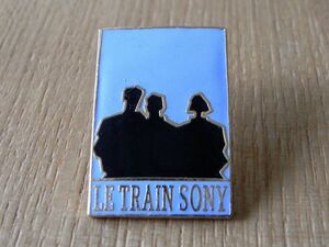 古い ピンバッジ : LE TRAIN SONY ソニー 広告 ロゴ ピンズ #T