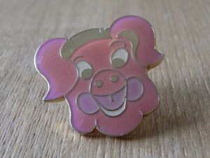 古い ピンバッジ : 豚の顔 ブタ 動物 ピンズ #T