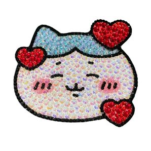 【 即日発送 】うちわデコ デコパーツ デコ素材 ハチワレ