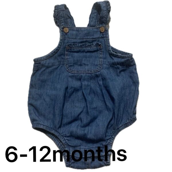 Baby GAP ロンパース 6-12m ベビー服 70 80 サロペット デニム