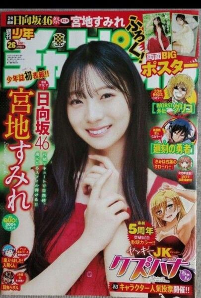 日向坂46 宮地すみれ ポスター付 週刊少年チャンピオン 26号 応募券無