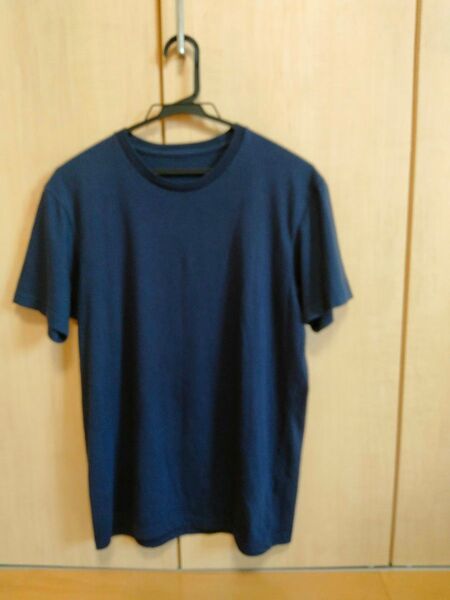 メンズネイビー 無地Tシャツ Lサイズシンプル