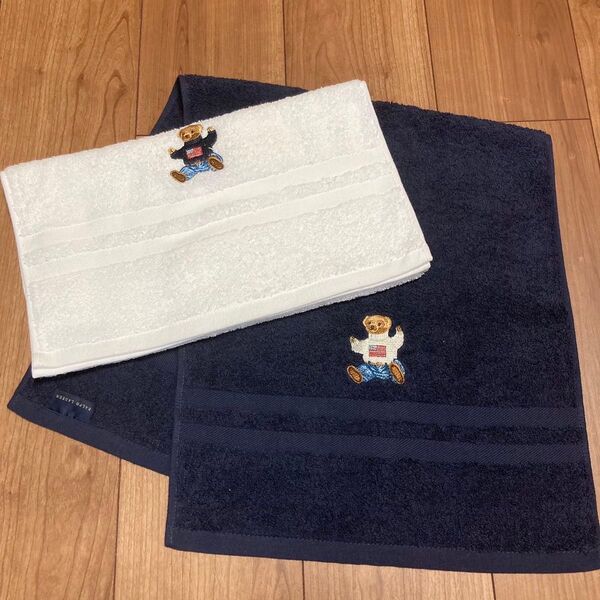 新品ラルフローレン ポロベア フェイスタオル2枚セット Ralph Lauren POLO
