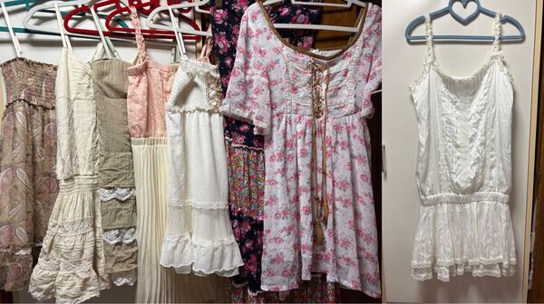 1点増やしました!! セシルマクビー ワンピース キャミワンピ まとめ売り 8点セット 新品あり 平成ギャル レア 希少 y2k