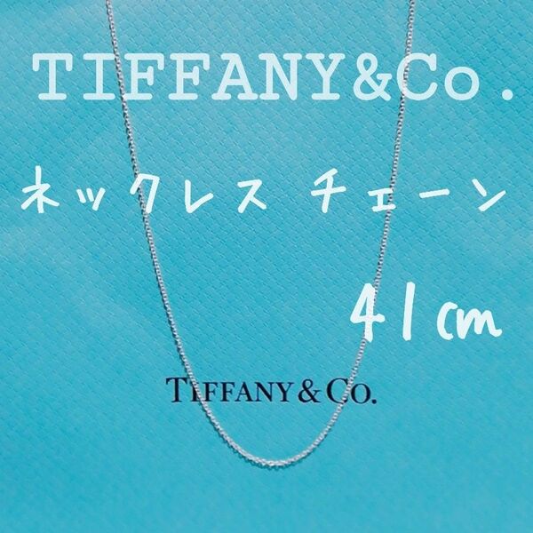 送料無料★新品未使用★ティファニー ネックレス チェーン シルバー 41㎝ Tiffany&Co. Ag925 即決 ②