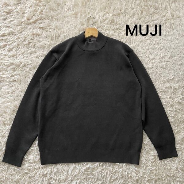 【無印良品】モックネックニット セーター MUJI メンズL