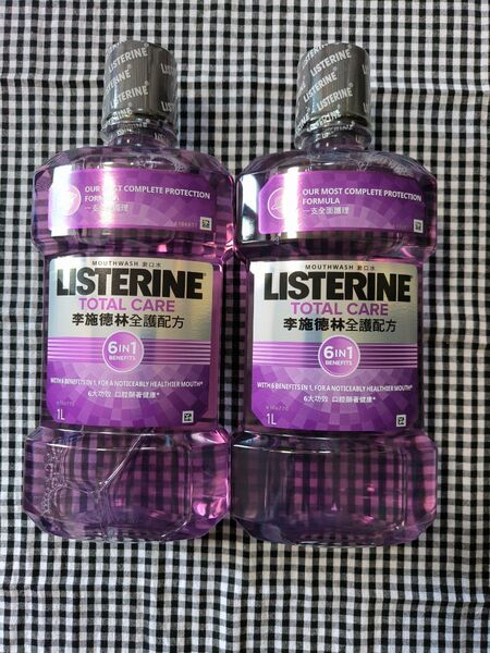 海外版 リステリントータルケア No6 1000ml2本セット フッ素配合 アルコール配合 虫歯予防 新品 ゆうパック発送