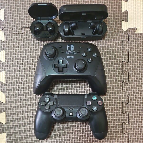 PS4 SONY DualShock 4 コントローラー+Switch プロコン (ホリコン)+おまけ付き