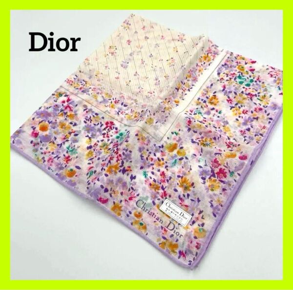 【新品】Christian Dior(クリスチャンディオール)花柄 ハンカチ