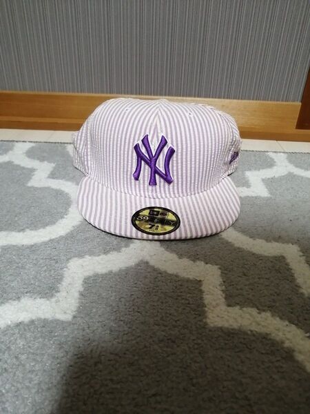 New Era 59FIFTY ヤンキース ストライプキャップ7 5/8 61㌢
