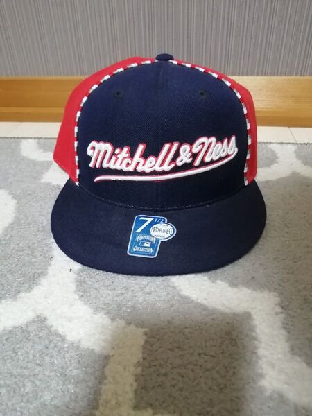 Mitchell & Ness ベースボールキャップ 7 1/2ネイビー/レッド