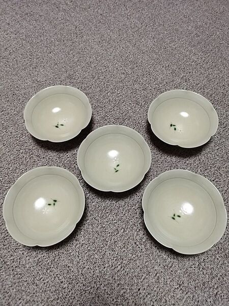 【未使用】たち吉 小花柄 銘々皿5枚セット
