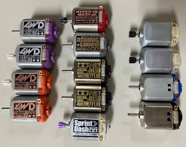 ミニ四駆 ジェットダッシュモーター トルクチューンモーター レブチューンモーター 等 まとめ売り 当時物 タミヤ