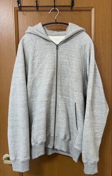 Maison kinema Loopwheel zip hoodie gray / S