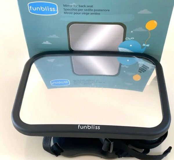 ベビーミラー 後部座席用 車用 赤ちゃんミラー 360度回転 新生児用カーシートアクセサリー 組み立て済み 飛散防止 出産祝い