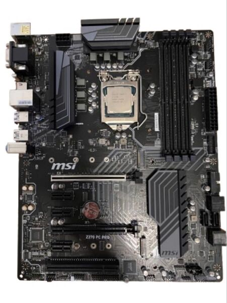 msi z370 pc pro IOパネル付属+cpu i7 8700 +メモリkingston 32GB(8G×4)-2660