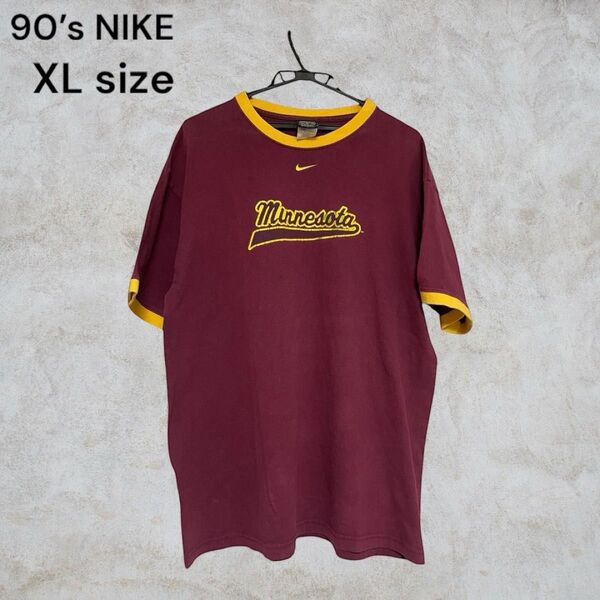 希少 USA製 NIKEチームリンガーティシャツ90s