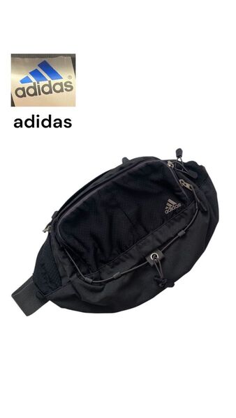 【美品】 adidas ワンショルダー スリングバッグ y2k テック 90s