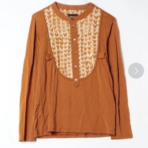 ツモリチサト TSUMORI CHISATO ハート柄 カットソー トップス シャツ ウールジャージーニット