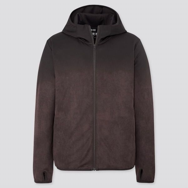ドライEX UVカット プリント フルジップ パーカー 長袖 Mサイズ ユニクロ メンズ UNIQLO スポーツ カジュアル