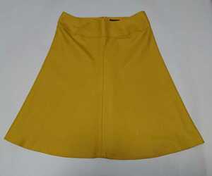 [PROFILE/ profile ] yellow knees height flair skirt * size 38(M)