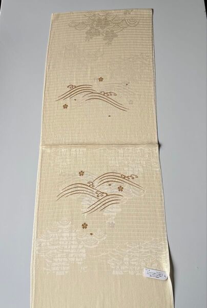 夏物帯揚げ 絽 露芝柄 正絹 新品