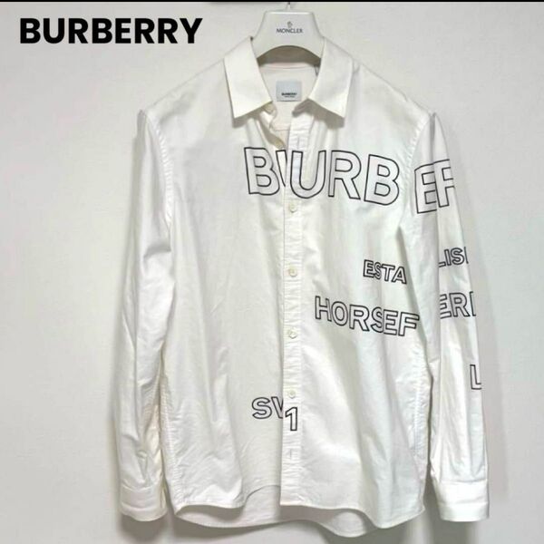 バーバリー BURBERRY ホースフェリー ロゴプリント 長袖シャツ 国内正規