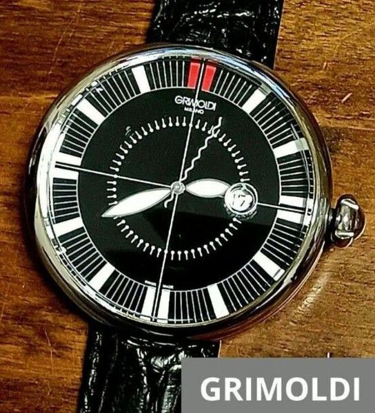 グリモルディ ジオット 200本限定 腕時計 メンズ 可動品 クロコベルト新品