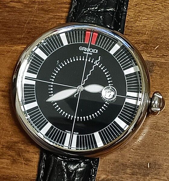 グリモルディ ジオット 200本限定 腕時計 メンズ 可動品 クロコベルト新品