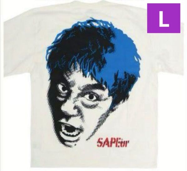 SAPEur BLUE HEAD HAMADA L/S TEE WHITE L