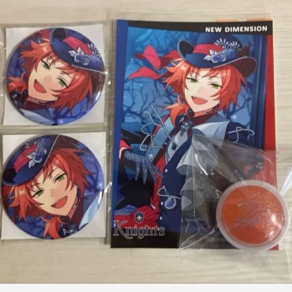 あんスタ 月永レオ 缶バッジ イベコレ ブロマイド リングライト セット