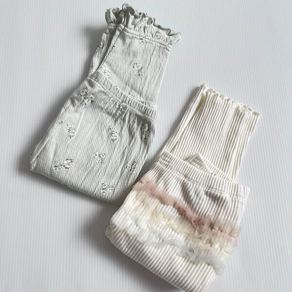 【美品】mamaraku レギンス 2着セット バースデイ しまむら