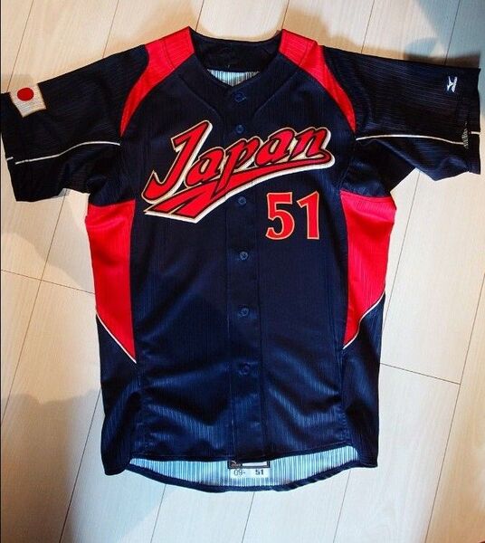 【即決】イチロー 2009 第2回WBC オーセンティックユニフォーム ビジター Lサイズ 日本代表 MIZUNO 侍ジャパン