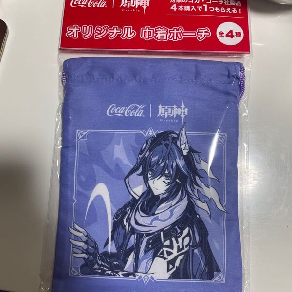 原神 巾着ポーチ コカコーラ