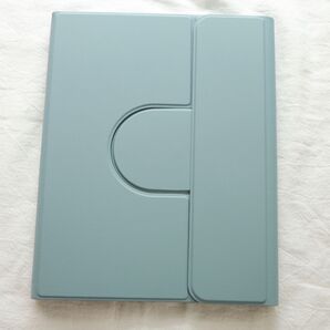 【美品】360度回転式 ★iPadケース★水色★くすみブルー iPad ケース