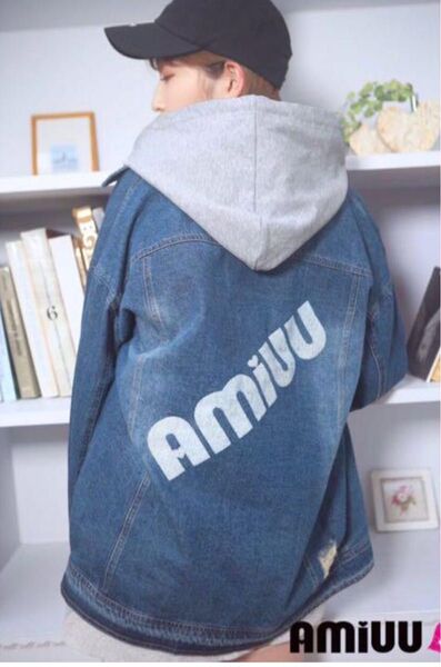 【美品】amiuu wink 吉田朱里 オーバーサイズ デニムジャケット