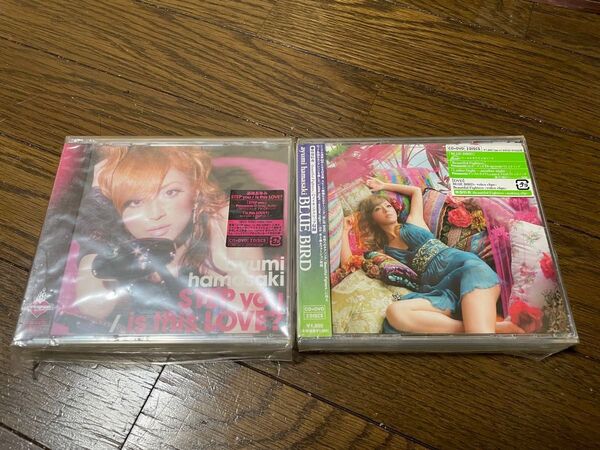 【未開封】浜崎あゆみ CD 2枚セット STEP you / is this LOVE? BLUE BIRD