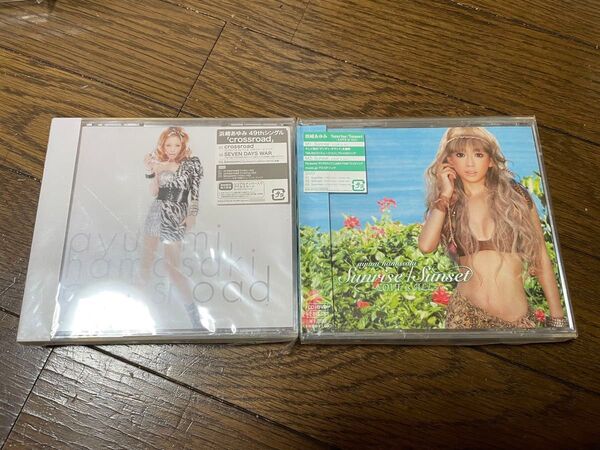 【未開封】浜崎あゆみ CD+DVD 2枚セット crossroad Sunrise Sunset