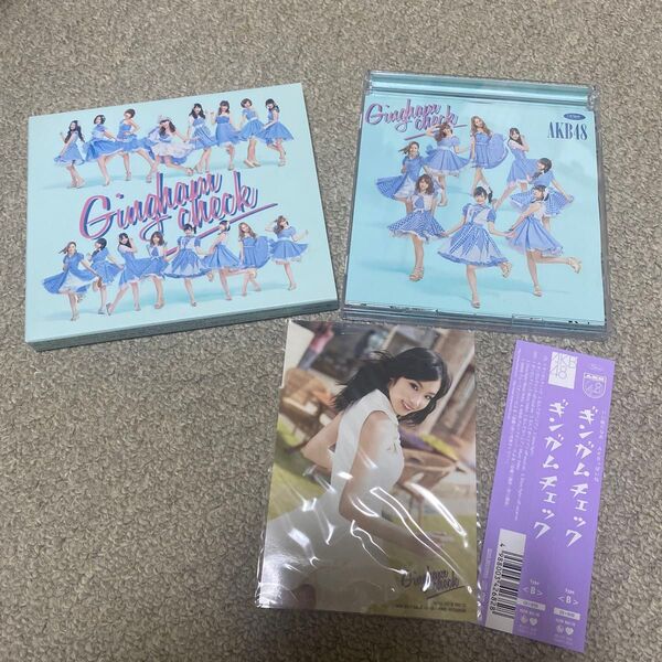 AKB48 ギンガムチェック B type CD+DVD+ブロマイド+帯