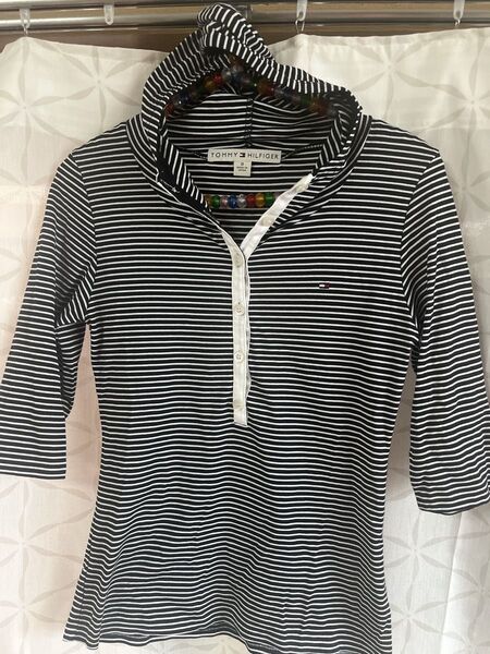 TOMMY HILFIGER フード付きポロシャツ レディースOサイズ