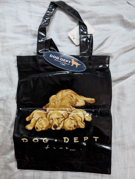DOG DEPT トートバッグ ビニールバッグ エコバッグ ゴールデンレトリバー