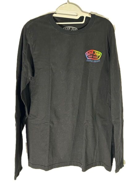 Ron Jon Surf Shop ロングTシャツ 黒 古着 ブラック 長袖 カットソー