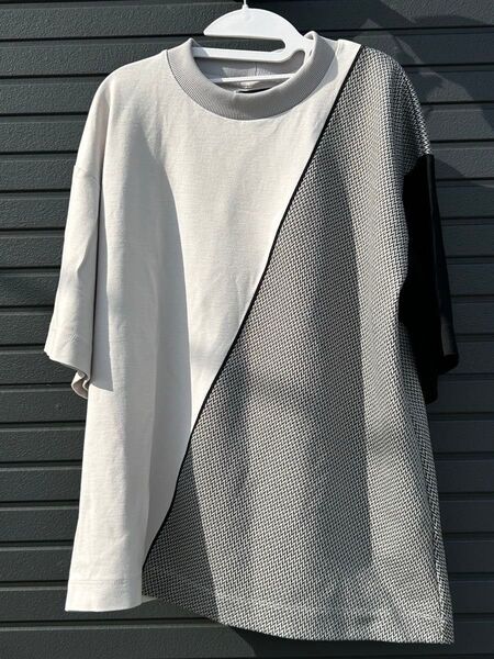 【美品】UNITED TOKYO カットソー 異素材切替 モード系デザイン / メンズ・ユニセックス対応 半袖