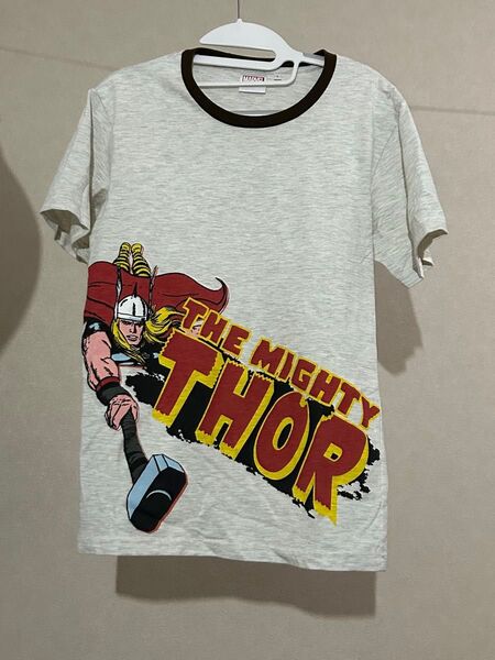 マーベル Tシャツ ソー THE MIGHTY THOR MARVEL公式 リンガーT アメコミ 古着 Sサイズ