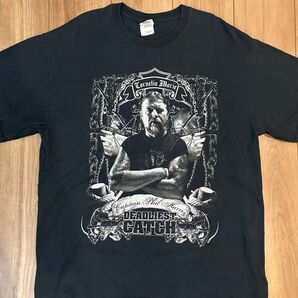 【Deadliest Catch × Captain Phil Harris Tシャツ】 古着 半袖カットソー
