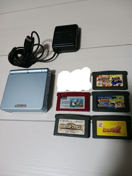 ゲームボーイアドバンス SP本体 ソフト5本 充電器 まとめ売り